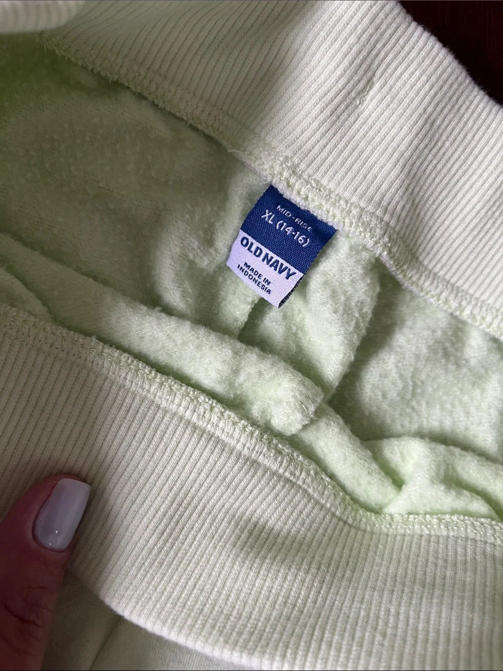 Old Navy Light Green Flared Sweatpants with Drawstring